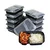 2 Compartment Bento Box with Air Tight Lid For Microwaveable, Freezer & Dishwasher Safe, Leak Proof(Pack-50 Pcs )