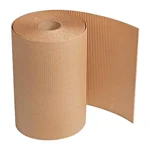 26 Inch x 5 meter 120 GSM 2 Ply Corrugated Brown Packaging Roll 