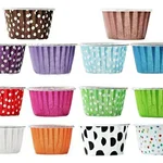 3000 Pcs, 100gm Colorful Curl Cup Paper Liner Muffin Cases for Holiday/Parties/Wedding/Anniversary