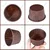 3000 Pcs, 50x40mm Chocolava Single Side Disposable Baking Cupcake Liners For Wedding, Birthday, Baby Shower