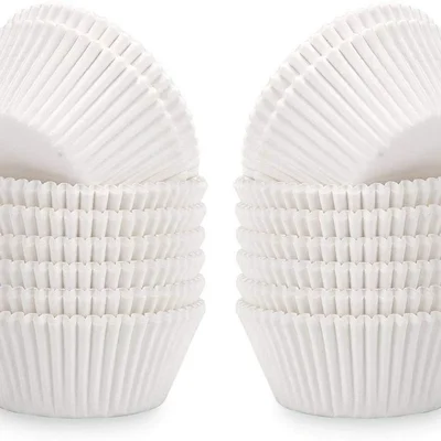 5000 Pcs, 44x33 mm White Paper Disposable Baking Cupcake Liners For Cup Cakes and Muffins