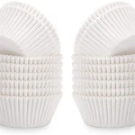 5000 Pcs, 44x33 mm White Paper Disposable Baking Cupcake Liners For Cup Cakes and Muffins