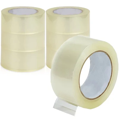 6 Pcs, 48 mm x 5 5mm BOPP Packaging Clear Tape For Packaging, Decorating And DIY Works