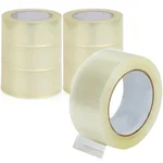 6 Pcs, 48 mm x 5 5mm BOPP Packaging Clear Tape For Packaging, Decorating And DIY Works