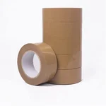 6 Pcs, 48 mm x 55 mm Brown BOPP Packaging Tape For Packaging, Decorating And DIY Works
