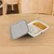 750ml, 2 Compartment Bagasse Anti-leak Rectangular Container With Lid for Food Delivery, Take Away Meals(Pack-25 Pcs)