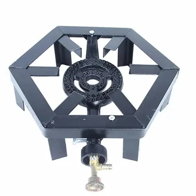 36 x 36 x 15 cm Alloy Steel Octagon Shaped Stove Chulha with Jodhpuri Burner