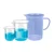 Bello 100ml and 250ml Polypropylene Beakers with Graduation Marks and 500ml Measuring Jug Set for Laboratory