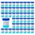 Bello 100pcs X 50ml Urine Sample Sterile Container with Lid and ID Label for Lab Testing