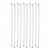 Bello 10pcs Borosilicate Glass Stirring Rod 200mm X 6mm Flat Face for School, College, Chemistry Lab