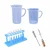 Bello 11 Lab Products- Jug 500ml, 1000ml, Stand, Holder & Cleaning Brush with 6pcs Test Tubes 15X125mm