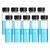 Bello 15ml x 10pcs Clear Glass Amber Vials Culture Tube with PE Stopper, Leak-Proof Glass Containers