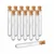 Bello 15mm X 125mm Borosilicate Glass Test Tube with Wooden Cork Stoppers - Set of 24 (12 pcs Test Tube, 12 pcs Cork)