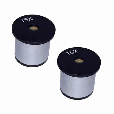 Bello 15X and Hygiene Eyepiece Objective Lens Set of 2 for Microscope