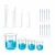 Bello 18 Lab Products- Plastic Beaker 25ml, 50ml, 100ml, 250ml & Cylinder 10ml, 25ml, 50ml, 100ml with Dropper 3ml x 10pcs