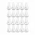 Bello 20pcs Borosilicate Glass 50ml Conical Flask, Narrow Mouth & Transparent
