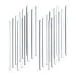 Bello 24pcs Borosilicate Glass Stirring Rod, 8 inch Length for Mixing Liquids and Solids