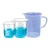 Bello 25ml and 100ml Polypropylene Beakers with Graduation Marks and 500ml Measuring Jug Set for Laboratory