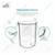 Bello 2pcs, 1000 ml Beaker and 50 ml Conical Flask with Graduation Marks, Borosilicate 3.3 Glass