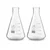 Bello 2pcs Borosilicate 3.3 Glass 500ml Conical Flask with Graduation Marks for Laboratory