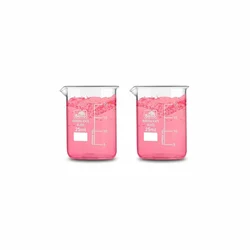 Bello 2pcs Borosilicate 3.3 Glass Beaker 25 ml with Graduation Marks for Laboratory