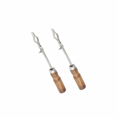 Bello 2pcs Test Tube Holder with Wooden Handle for Holding Test Tubes