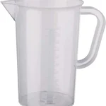Bello 2pcs x 1litre Plastic Measuring Jug with Handle for Experiments
