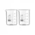 Bello 2pcs x 250ml Borosilicate 3.3 Glass Beakers with Graduation Marks for Laboratory