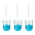 Bello 3pcs x 100ml Measuring Cylinder & 3pcs x 100ml Measuring Beaker with Blue Printed Graduation, Polypropylene Material