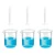 Bello 3pcs x 100ml Measuring Cylinder & 3pcs x 250ml Measuring Beaker with Blue Printed Graduation, Polypropylene Material