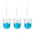 Bello 3pcs x 10ml Measuring Cylinder & 3pcs x 100ml Measuring Beaker with Blue Printed Graduation, Polypropylene Material