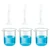 Bello 3pcs x 10ml Measuring Cylinder & 3pcs x 25ml Measuring Beaker with Blue Printed Graduation, Polypropylene Material