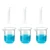 Bello 3pcs x 50ml Measuring Cylinder & 3pcs x 100ml Measuring Beaker with Blue Printed Graduation, Polypropylene Material
