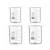 Bello 4pcs Borosilicate 3.3 Glass Beakers with Graduation Marks - 100ml x 2pcs & 250ml x 2pcs for Laboratory