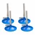 Bello 4pcs Brass Bunsen Burner, Sheet Base without Stop Cock for School, Educational Research