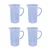 Bello 4pcs x 1000ml Polypropylene Measuring Jug with Handle for Laboratory