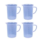 Bello 4pcs x 500ml Polypropylene Measuring Jug with Handle for Laboratory