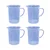 Bello 4pcs x 500ml Polypropylene Measuring Jug with Handle for Laboratory