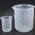 Bello 5 Sizes High Quality Graduated Plastic Beakers, 50ml, 100ml, 250ml, 500ml, 1000ml Capacity
