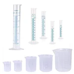 Bello 5 Sizes Polypropylene Cylinder 10ml, 25ml,50ml,100ml, 250ml and Beaker 50ml,100ml, 250ml, 500ml,1000ml