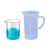 Bello 500ml and 1000ml Polypropylene Beakers with Graduation Marks and 500ml Measuring Jug Set for Laboratory