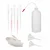 Bello 500ml Polypropylene Wash Bottle with Screw Cap, Flexible Delivery Tube & Dropper 3ml x 5pcs, Gloves, Funnel 35mm, 50mm