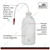 Bello 500ml Polypropylene Wash Bottle with Screw Cap, Flexible Delivery Tube & Dropper 3ml x 5pcs, Gloves, Funnel 35mm, 50mm
