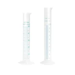 Bello 50ml & 100ml Scientific Measuring Cylinder with Hexagonal Base & Blue Printed Graduation, 2pcs & Polypropylene Body