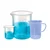 Bello 50ml and 1000ml Polypropylene Beakers with Graduation Marks and 500ml Measuring Jug Set for Laboratory