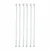Bello 6 pcs Glass Stirring Rod 200mm X 6mm Flat Face for School, College, Chemistry Lab