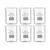 Bello 6pcs Borosilicate 3.3 Glass Beaker 10 ml with Graduation Marks for Laboratory