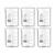 Bello 6pcs Borosilicate 3.3 Glass Beaker with Graduation Marks, 50ml Capacity for Laboratory