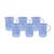 Bello 6pcs x 500ml Polypropylene Measuring Jug with Handle for Laboratory
