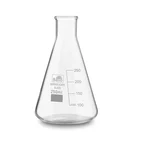 Bello Borosilicate 3.3 Glass 250ml Conical Flask with Graduation Marks for Laboratory